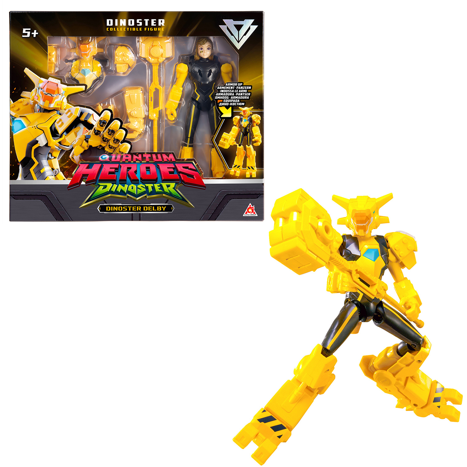 Большая фигурка героя Делби в дино-костюме фото