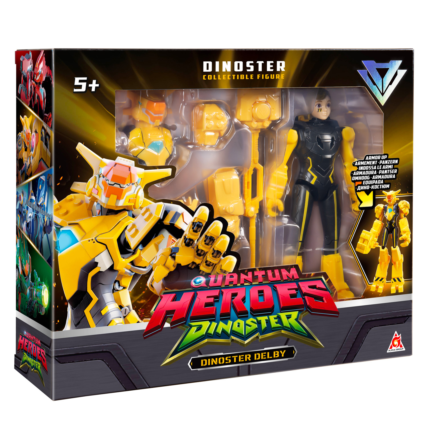 Большая фигурка героя Делби в дино-костюме фото