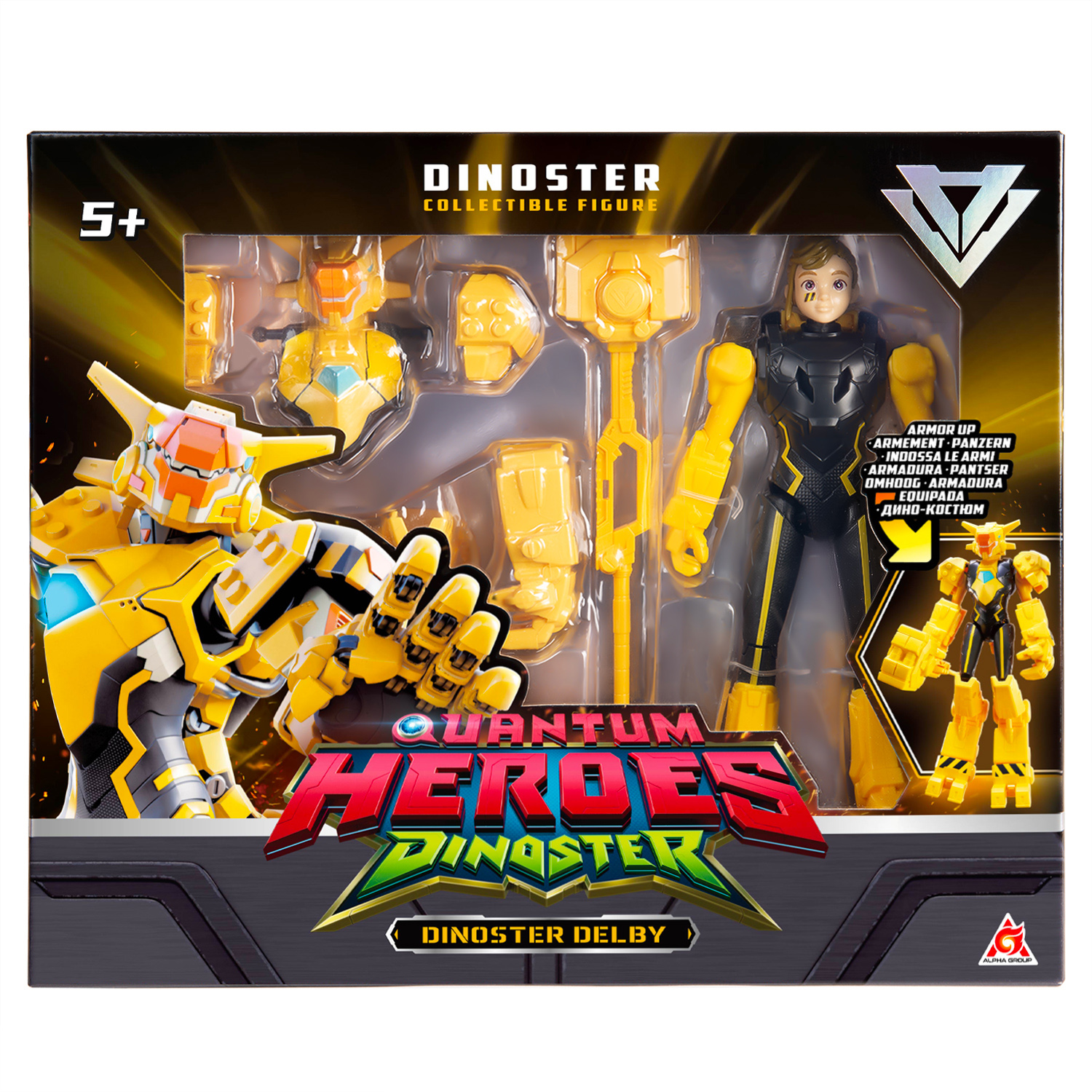 Большая фигурка героя Делби в дино-костюме фото